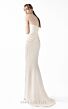 MNM Couture G2023 Layered Asymmetric Neck Side Streamer Dress