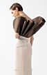 MNM Couture G2000 Crumbcatcher Neck Draped Bodice Gold Dress
