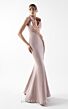 MNM Couture G2012 Draped Halter Neck Powder Dress
