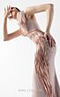 MNM Couture G2012 Draped Halter Neck Powder Dress