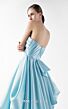 MNM Couture G2014 Pick-Up Skirt Strapless Blue Dress