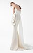 MNM Couture G2015 Pearl-Beaded Organza Overskirt Dress