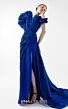 MNM Couture G2019 Taffeta Side Tail Royal Blue Dress