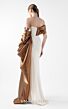 MNM Couture G2030 Asymmetric Neck Side Slit Fitted Dress