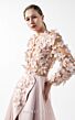 MNM Couture G2035 Long Sleeve Jewel Neck Pink Dress