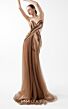 MNM Couture G2038 Strapless V-Neck Bronze Dress