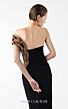 MNM Couture G2043 Asymmetric Neck High Slit Fitted Dress