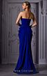 MNM Couture K3854 Center Slit Asymmetric Neckline Dress