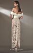 MNM Couture K3889 Lace Skirt Pleated Top Off The Shoulder Dress
