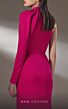 MNM Couture K3892 High Slit One Sleeve Choker Neck Dress