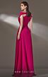 MNM Couture K3894 Off The Shoulder Cutout Pleated Dress