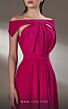 MNM Couture K3894 Off The Shoulder Cutout Pleated Dress