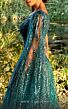 MNM Couture K3932 Hanging Sleeve One Shoulder Corset Dress