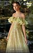 MNM Couture K3936 Ruffle Off The Shoulder Sequin Dress