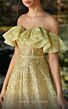 MNM Couture K3936 Ruffle Off The Shoulder Sequin Dress