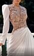 MNM Couture K3939 Floral Top One Sleeve Dress