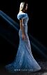 MNM Couture K3963 Side Tail Ruffle Sleeve Embellished Dress