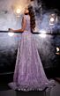 MNM Couture K3973 Plunging Neckline Long Overskirt Sequin Dress