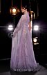 MNM Couture K3975 Floor-Length Sleeves High Slit Glitter Dress