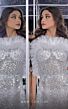MNM Couture K3983 Ruffle Top Embellished Illusion Dress