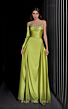 MNM Couture K3985 Double Side Skirt One Sleeve Dress
