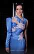 MNM Couture K3986 Pleated Floral Top One Sleeve Dress