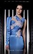 MNM Couture K3986 Pleated Floral Top One Sleeve Dress