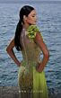 MNM Couture K3994 Side Tail Embellished Illusion Dress