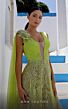 MNM Couture K3995 Embellished Skirt Plunging Neck Dress