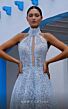 MNM Couture K3997 Illusion Cutout Halter Neck Embellished Dress