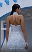 MNM Couture K3997 Illusion Cutout Halter Neck Embellished Dress