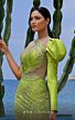 MNM Couture K3998 Illusion Top One Sleeve Embellished Dress