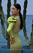 MNM Couture K3998 Illusion Top One Sleeve Embellished Dress