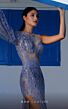 MNM Couture K4002 Cutaway Slit One Sleeve Beaded Illusion Dress
