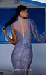MNM Couture K4002 Cutaway Slit One Sleeve Beaded Illusion Dress