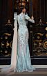 MNM Couture K4008 Long Sleeve High Neck Embroidered Illusion Dress