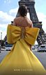 MNM Couture K4011 Long Overskirt Off The Shoulder Floral Dress