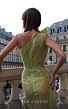 MNM Couture K4014 Asymmetric Side Tail Beaded Sheer Dress