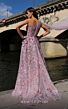 MNM Couture K4020 One Shoulder Floral Embroidery Dress