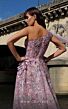 MNM Couture K4020 One Shoulder Floral Embroidery Dress