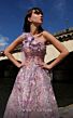 MNM Couture K4020 One Shoulder Floral Embroidery Dress
