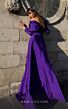 MNM Couture K4030 Side Skirt Off The Shoulder Long Sleeve Dress