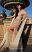 MNM Couture K4034 Ruffle Sleeve Off The Shoulder Illusion Dress