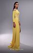 MNM Couture K4089 Illusion Neck Pleated Skirt Dress