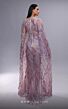 MNM Couture K4091 Floor-Length Sleeves Geometric Illusion Dress