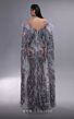MNM Couture K4097 Floor-Length Sleeves Feather Neckline Dress