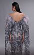 MNM Couture K4097 Floor-Length Sleeves Feather Neckline Dress