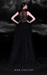 MNM Couture K4099 Ruffle Overskirt High Neck Illusion Dress