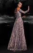 MNM Couture K4105 Long Sleeves Off The Shoulder Embellished Dress