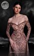 MNM Couture K4121 Long Overskirt Off The Shoulder Embellished Dress